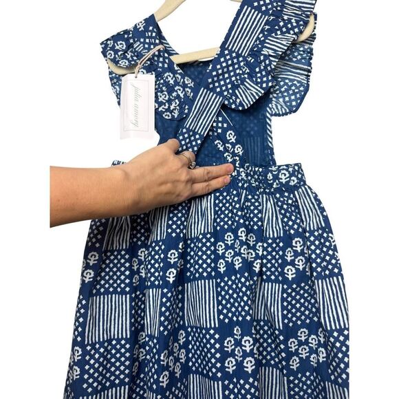 Julia Amory Honor Dress in Stonington Patchwork Girls Sz. 4 - Picture 3 of 5